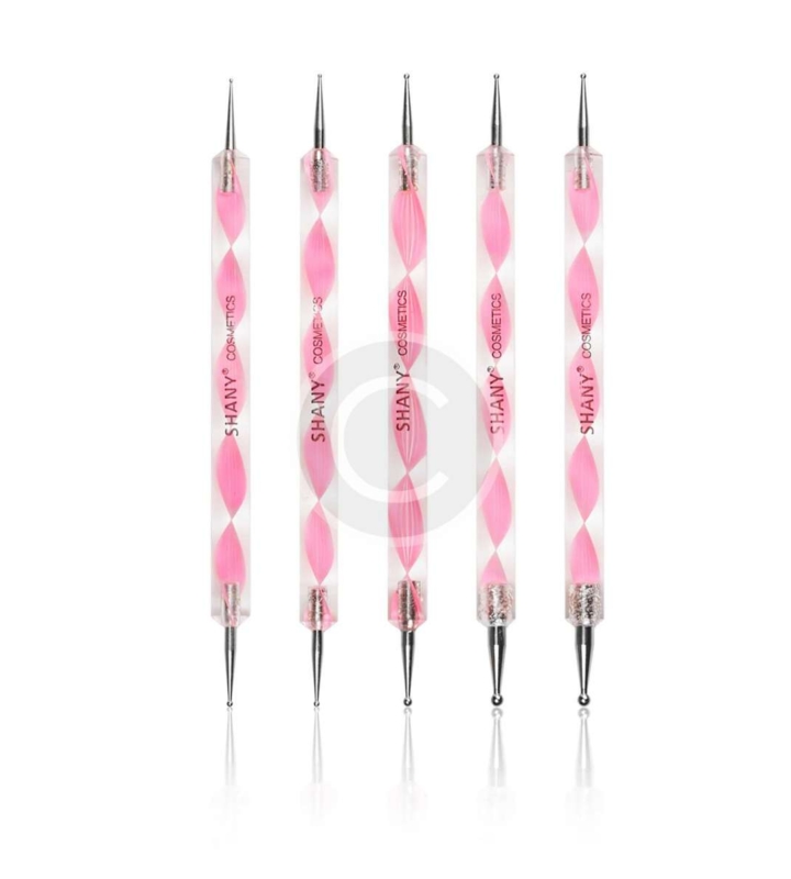 Dotting 5 X 2 Way Marbleizing Dotting Pen Set for Nail Art Manicure Pedicure